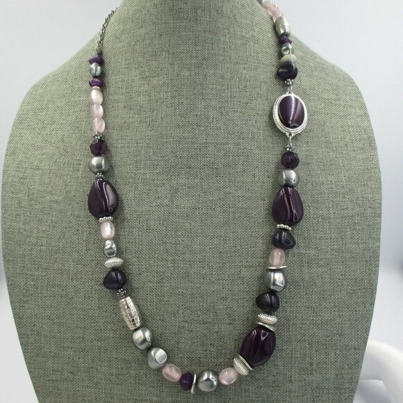 Chico's Beaded Convertible Multi Color Strand Necklace NEW - Picture 3 of 9